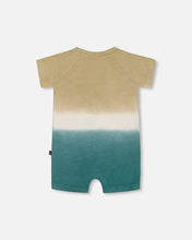 Load image into Gallery viewer, deux par deux Baby Boys One-Piece Romper - Gradient Beige And Teal
