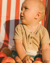 Load image into Gallery viewer, deux par deux Baby Boys One-Piece Romper - Gradient Beige And Teal
