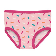 Load image into Gallery viewer, Kickee Pants Girls Print Underwear Set of 3 - Lotus Sprinkles, Confetti, Rainbow Hearts
