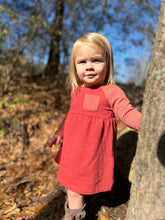 Load image into Gallery viewer, ettie + h Girls Glanna Dress - Pumpkin
