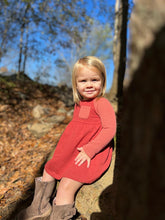 Load image into Gallery viewer, ettie + h Girls Glanna Dress - Pumpkin
