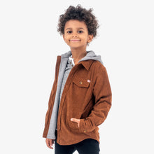 Load image into Gallery viewer, Appaman Boys Glen Hooded Shirt - Brown

