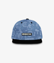 Load image into Gallery viewer, Headster Kids Gnarly Ride Snapback - Blue Fog
