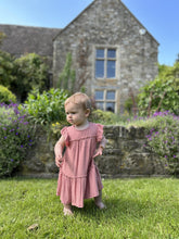 Load image into Gallery viewer, ettie + h Girls Gracie Dress - Coral

