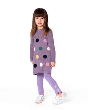 Load image into Gallery viewer, deux par deux Girls Jacquard Sweater Dress - Polka Dot
