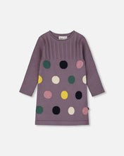 Load image into Gallery viewer, deux par deux Girls Jacquard Sweater Dress - Polka Dot
