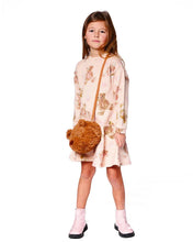 Load image into Gallery viewer, deux par deux Girls Plush Teddy Bag - Caramel Brown
