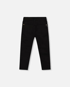 deux par deux Boys Stretch Twill Pants Black