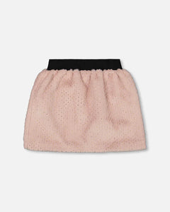 deux par deux Girls Fake Fur Skirt - Pink