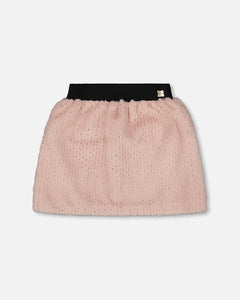 deux par deux Girls Fake Fur Skirt - Pink