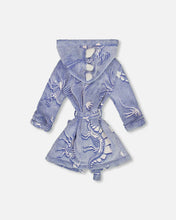 Load image into Gallery viewer, deux par deux Boys Plush Robe - Glow In The Dark Dino
