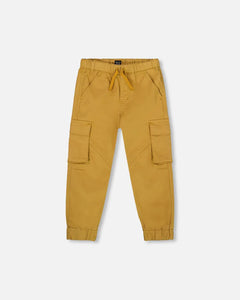 deux par deux Boys Twill Jogger Cargo Pants