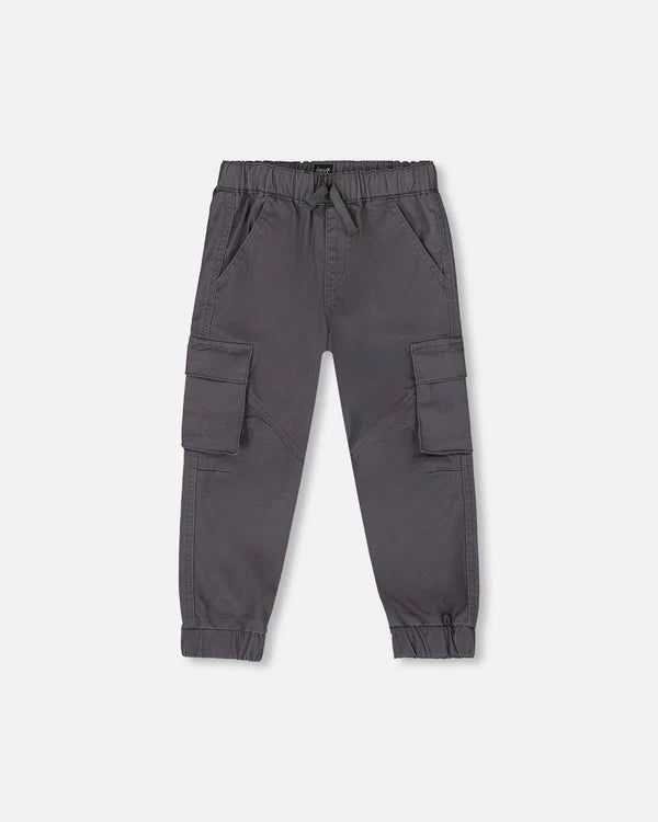 deux par deux Boys Twill Jogger Cargo Pants