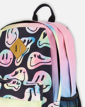 Load image into Gallery viewer, deux par deux Kids Backpack - Smiley Face Girl
