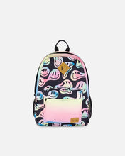 Load image into Gallery viewer, deux par deux Kids Backpack - Smiley Face Girl
