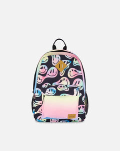 deux par deux Kids Backpack - Smiley Face Girl
