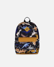 Load image into Gallery viewer, deux par deux Kids Backpack - Black Dinosaur Print
