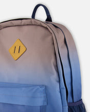 Load image into Gallery viewer, deux par deux Kids Backpack - Blue And Beige Gradient
