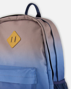 deux par deux Kids Backpack - Blue And Beige Gradient