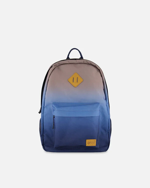 deux par deux Kids Backpack - Blue And Beige Gradient