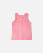 Load image into Gallery viewer, deux par deux Girls Rib Tank Top - Pink
