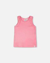 Load image into Gallery viewer, deux par deux Girls Rib Tank Top - Pink
