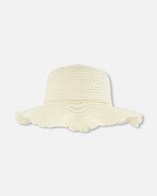 Load image into Gallery viewer, deux par deux Girls Flower Straw Hat
