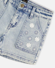 Load image into Gallery viewer, deux par deux Girls Light Blue Denim Shorts
