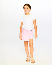 Load image into Gallery viewer, deux par deux Girls T-Shirt With Crochet Peter Pan Collar - White

