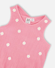 Load image into Gallery viewer, deux par deux Girls Crinkle Jersey Tank Top - Pink
