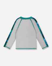 Load image into Gallery viewer, deux par deux Boys Long Sleeve Rashguard - Pale Gray
