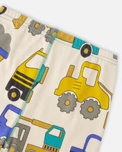 Load image into Gallery viewer, deux par deux Boys Organic Cotton Two-Piece Pyjama Set - Beige Truck Print
