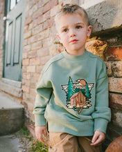 Load image into Gallery viewer, deux par deux Boys French Terry Sweatshirt - Pale Green
