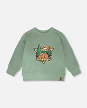 Load image into Gallery viewer, deux par deux Boys French Terry Sweatshirt - Pale Green
