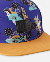 Load image into Gallery viewer, deux par deux Boys Printed Cap - Blue Truck
