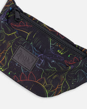 Load image into Gallery viewer, deux par deux Fanny Pack - Black Dinosaur Print
