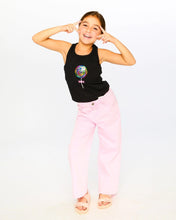 Load image into Gallery viewer, deux par deux Girls Wide Leg Jeans - Pink
