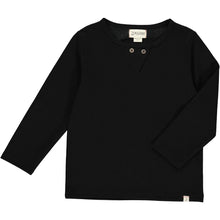Load image into Gallery viewer, Me &amp; Henry Boys Braden Slub Top - Black Pique
