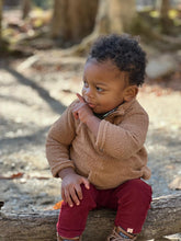 Load image into Gallery viewer, Me &amp; Henry Baby Picchu Sherpa Zip Up - Beige
