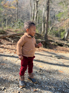 Me & Henry Baby Picchu Sherpa Zip Up - Beige