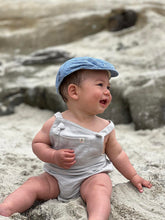 Load image into Gallery viewer, Me &amp; Henry Boys Chap Woven Cap - Navy Heather
