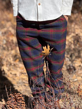 Load image into Gallery viewer, Me &amp; Henry Boys Society Woven Pants - Red/Blue Plaid
