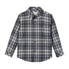 Load image into Gallery viewer, Me &amp; Henry Boys Atwood Woven Shirt - Blue/Beige
