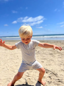 Me & Henry Baby Boys Camborne Henley Romper