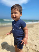 Load image into Gallery viewer, Me &amp; Henry Baby Boys Camborne Henley Romper
