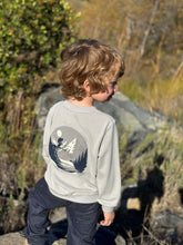 Load image into Gallery viewer, Me &amp; Henry Boys Jester Back Ski Print Sweatshirt - Grey
