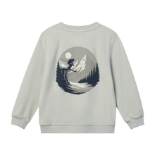 Load image into Gallery viewer, Me &amp; Henry Boys Jester Back Ski Print Sweatshirt - Grey
