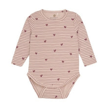 Load image into Gallery viewer, En Fant Baby Girls Heart Bodysuit - Rose
