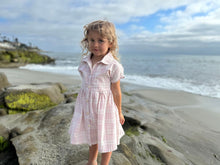 Load image into Gallery viewer, Vignette Girls Heather Dress - Pink Plaid Seersucker
