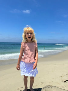 Vignette Girls Iris Top - Dusty Rose